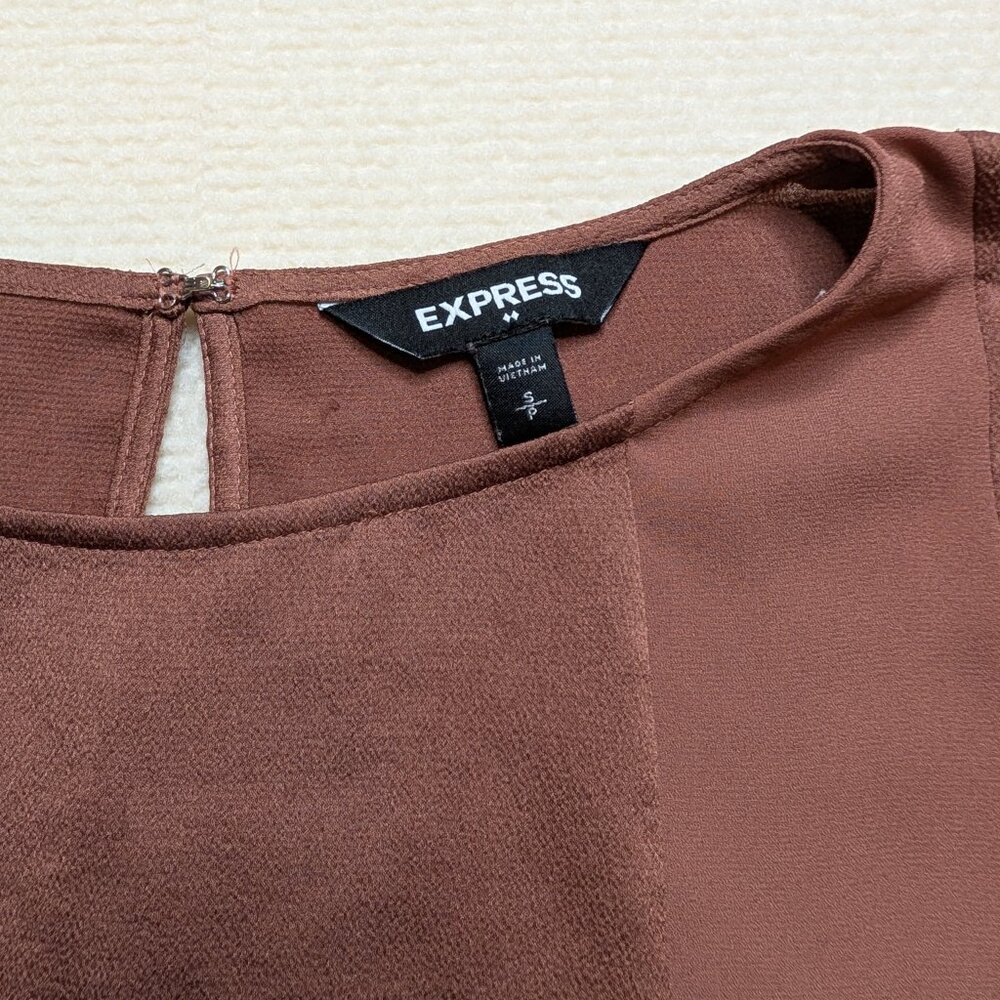 Express Sleeveless Dusty Rose Lace Blouse - Size Small - Picture 2 of 6